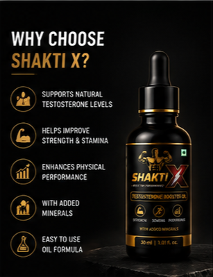 Shakti X Testosterone Booster Massage Oil